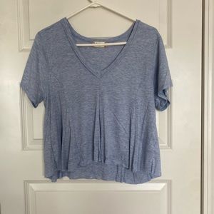 short sleeve light blue top from alterd state
